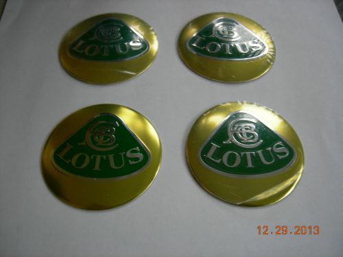 Lotus wheel center cap  emblems set 4 aluminum stickers decal 3d