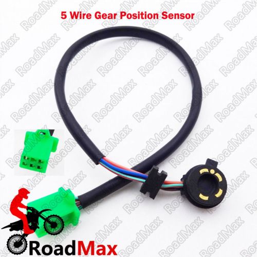 5 pin gear position sensor female plug atv quad pit dirt bike 50cc-125cc go-kart