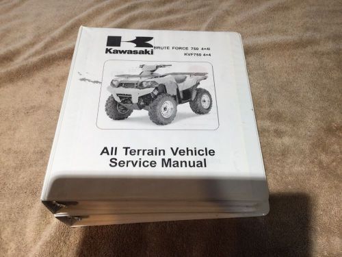 Kawasaki brute force 750 4x4i kvf750 4x4 atv service manual 2 volume set 08