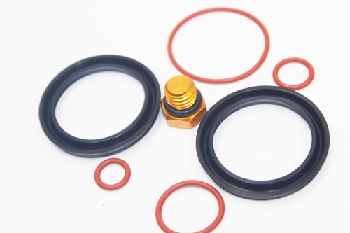 Fuel filter base seal kit for 6.6l chevy duramax engines with gold plug