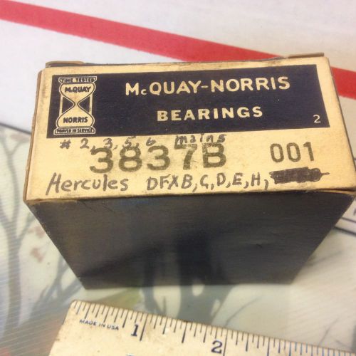 Hercules,  mcquay main bearing, 3837b ,  001.   item:  9383