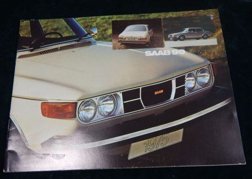 Vtg 1975 sabb 99 all models car dealer sales brochure manual