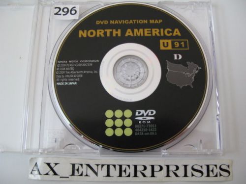 Oem toyota prius sienna tundra navigation dvd # u91 09.1 map © 2009 edition 2010