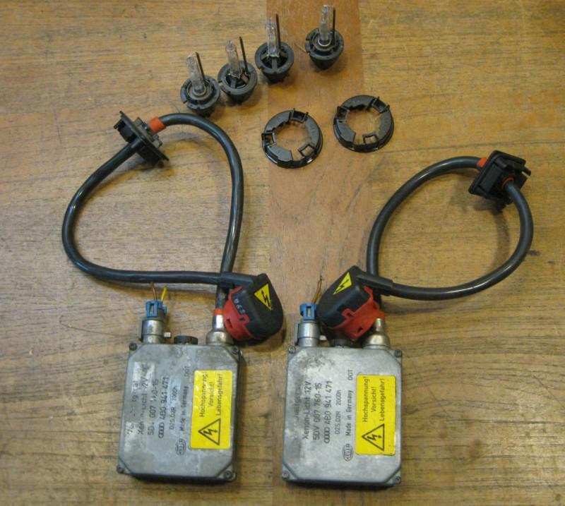 Audi a6 s6 allroad 2 hid ballast control units, 4 xenon bulbs 99 00 01 02 02 04 