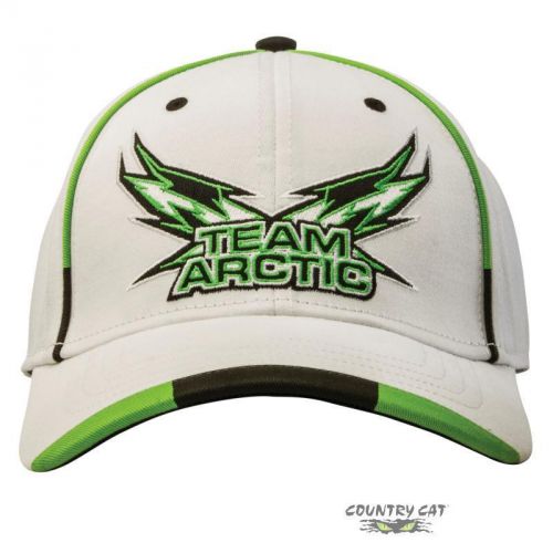 Arctic cat team arctic flag wings fitted cap – white with green - 5263-095-096