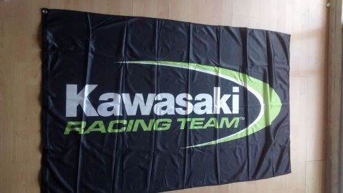 Kawasaki flag banner ninja racing team motocross 5x3 feet!