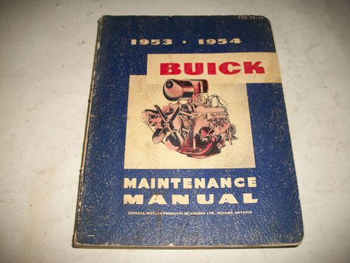 Oem 1953-1954 buick shop service maintenance manual special super roadmaster