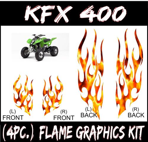 True flame graphics kit kawasaki kfx400 kfx 400 tribal fender decals