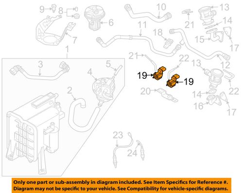 Vw volkswagen oem 09-15 cc vapor canister-solenoid valve 037906283c