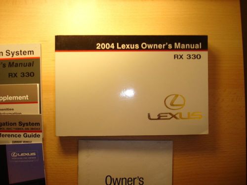 2004 lexus rx owners manual with case and owners manual &amp; various supplements