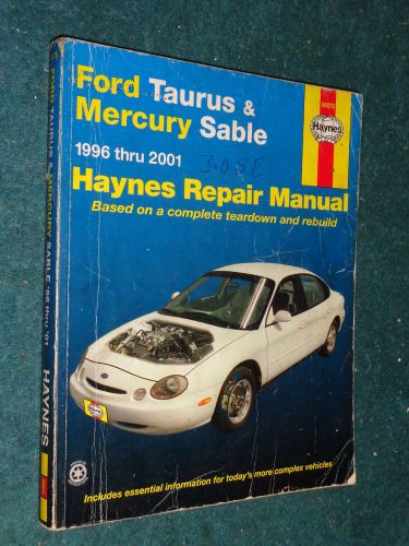 1996-2001 ford taurus / mercury sable shop manual 97 98 99 98 97 service book