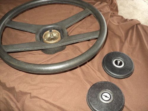 Chevelle pontiac  gto camaro  steering wheel   truck   black 4 bar sport factory