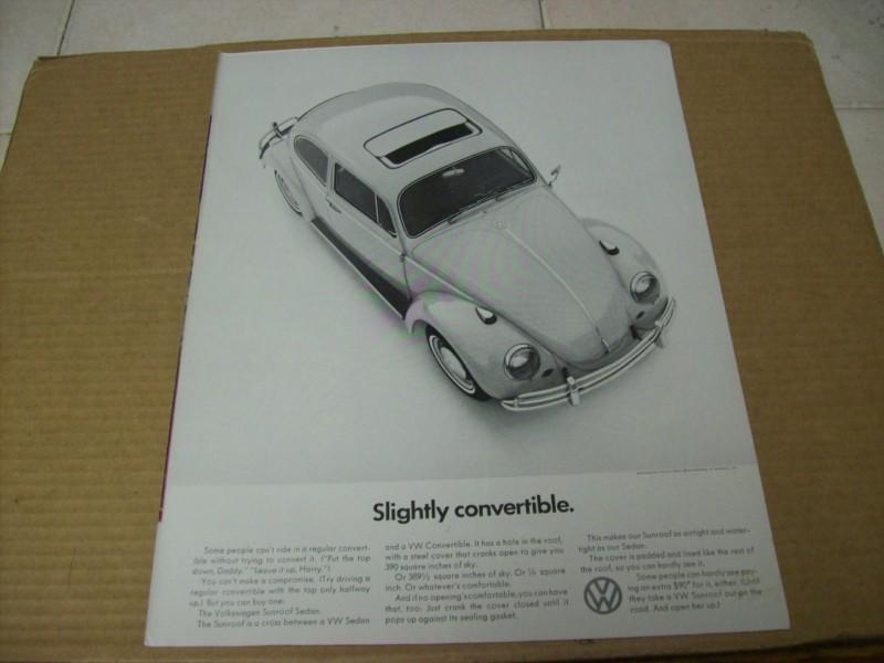 1966  volkswagen  advertisement, vintage ad 