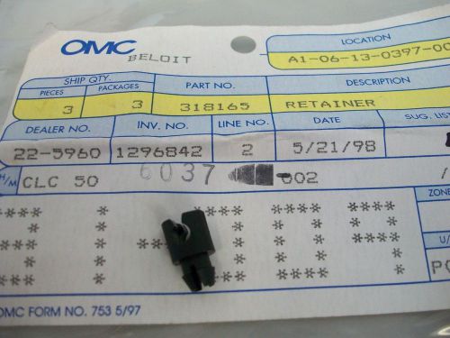 Nos oem omc johnson evinrude retainer 318165 0318165