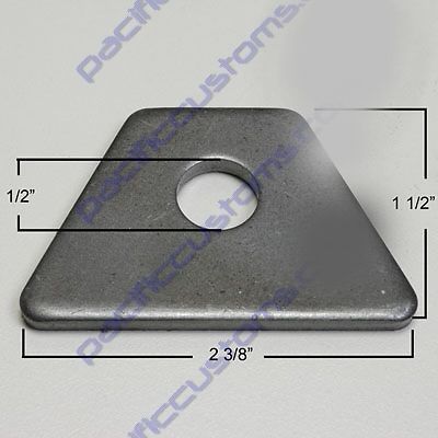 Weld on floor mount tab with 1/2 id hole - bag of 50 pcs