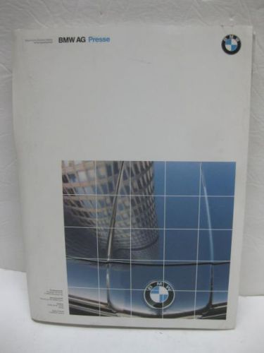 1986 bmw press kit oringinal car media brochure catalog german ag presse