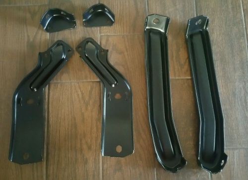 1961 chevy impala rear bumper brackets - one piece - california bumper