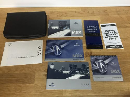 2004 acura mdx owners manual with case book set 1866