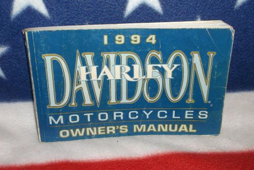 1994 harley davidson motorcycles owner&#039;s manual