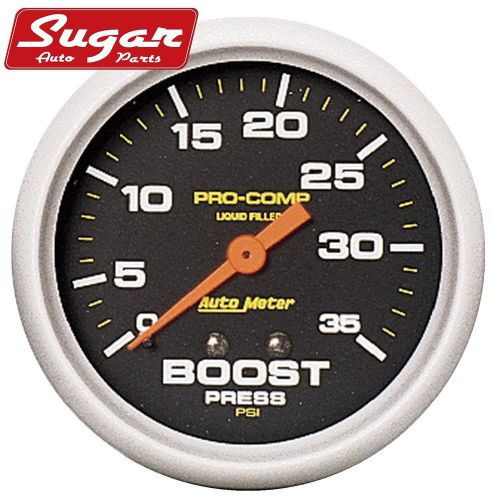 Auto meter 5404 pro-comp; liquid-filled mechanical boost gauge