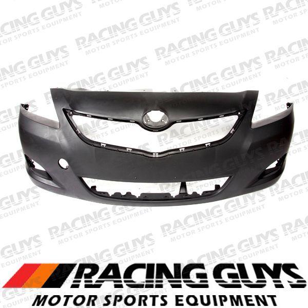 07-11 toyota yaris sedan front bumper cover raw black facial plastic to1000321