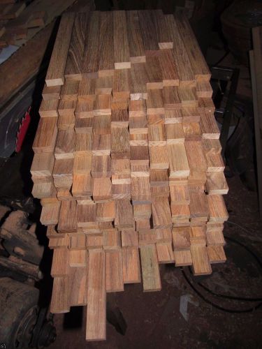 Marine grade burmese teak lumber 179 boards   3/8&#034; x 15/16  assorted lengths
