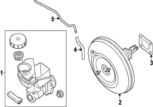 Nissan 460103ta0a genuine oem master cylinder