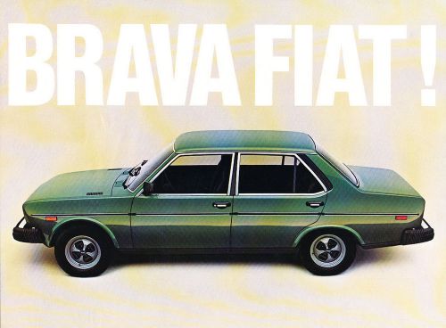 1978 1979 fiat brava sedan original dealer sales brochure fact sheet