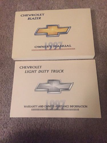 1997 chevrolet blazer owner&#039;s manual