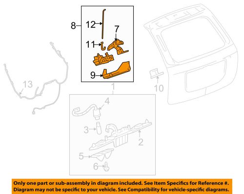 Gm oem liftgate-lock 15256081