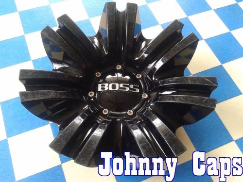 Boss motorsports wheels black center caps  3249 custom wheel [12] center cap (1)