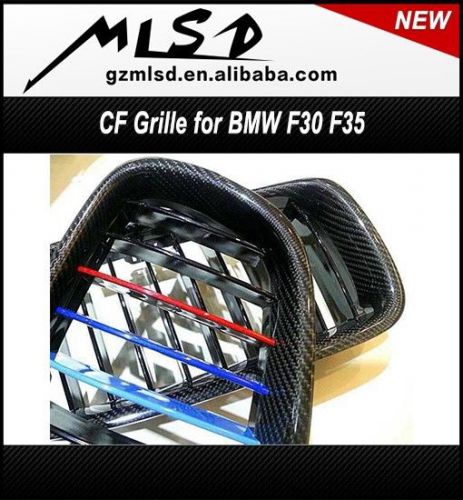 Real carbon fiber material grille kindly for bmw 3 series sedan 2011 up f30 f35