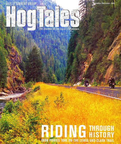 2002 nov/dec harley hog tales magazine -lewis &amp; clark ride-harleys in movies