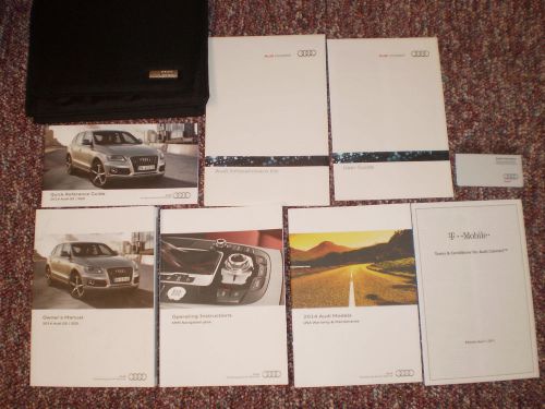 2014 audi q5 sq5 suv owners manual books navigation guide case all models