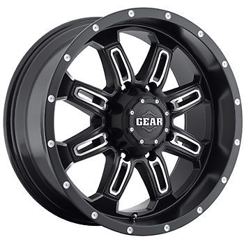 20x9 black gear alloy dominator 8x170 +18 wheels falken wildpeak at 275/65/20