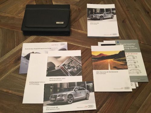 2012 audi a8/s8 owners manual, like new, complete **w/free shipping**