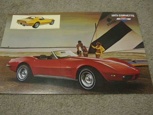 1973 chevrolet corvette dealer sales-showroom brochure, stingray