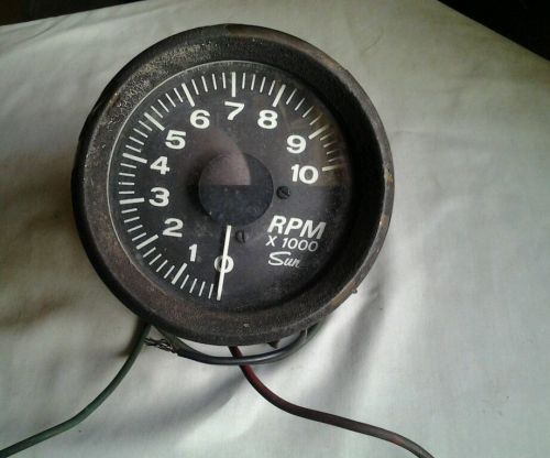 1960s  muscle car truck sun metal tachometer car truck, rat rod 10 grand rpm