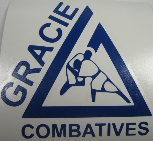 Gracie combatives jiu jitsu high quality vinyl decal sticker