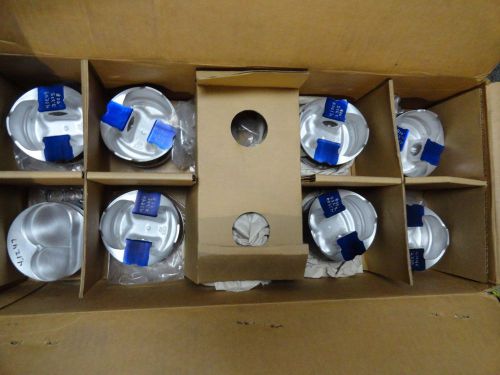 8 new sbc je forged .300 domed pistons 4.132 bore 1.118 c/h chevy