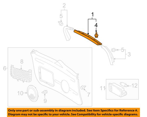 Toyota oem 06-12 rav4 back door-glass trim 679390r010b0