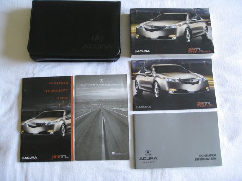 2010 acura tl oem owner&#039;s owners manual w/case