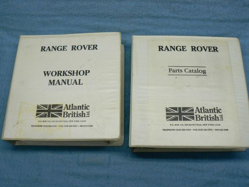 1987 range rover factory service and parts manual