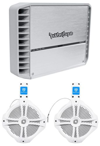 Rockford fosgate punch pm400x4 400w marine boat 4-ch amplifier amp+2) wakeboards