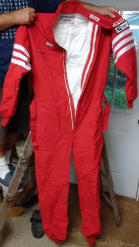 New simpson l adult arge red std 19 sfi-5 two layer nomex racing fire suit