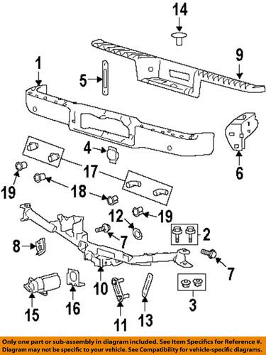 Ford oem 7l3z17b807b rear bumper-step pad