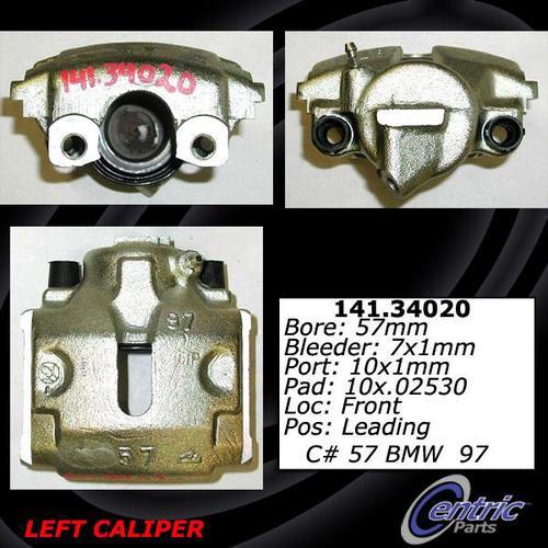 Centric 141.34020 front brake caliper-premium semi-loaded caliper