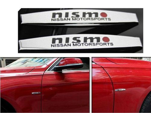 3d nismo car fender sticker auto side emblem badge metal sticker 2pcs