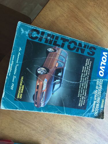 Volvo repair workshop manual 1990 -98  chilton&#039;s