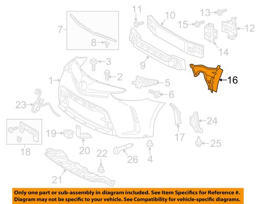 Toyota oem 15-16 prius v front bumper-intake duct left 5282247020